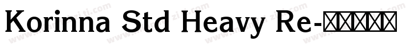 Korinna Std Heavy Re字体转换